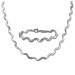 Silberdream SilberDream Schmuck Set Welle Collier & Armband Damen 925 Silber SDS448J