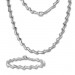 Silberdream SilberDream Schmuck Set Zick-Zack Collier & Armband Damen 925 Silber SDS440J