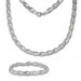 Silberdream SilberDream Schmuck Set Zopf Collier & Armband Damen 925 Silber SDS438J