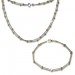 Silberdream SilberDream Schmuckset Bicolor Kugeln vergoldet Kette + Armband Silber SDS212T