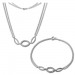 Silberdream SilberDream Schmuckset Oval Zirkonia Kette & Armband 925 Silber SDS425W