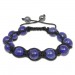 Silberdream SilberDream Shamballa Armband Aventurin blau aus Stein Kugeln SDA918