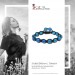 Silberdream SilberDream Shamballa Armband Stein Blau Aus Steinkugeln SDA917
