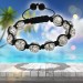 Silberdream SilberDream Shamballa Armband Zirkonia Weiß 10 Kugeln SDA922