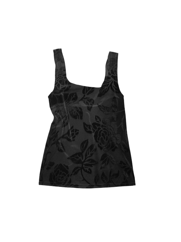 Simone Wild Floral Velvet Singlet