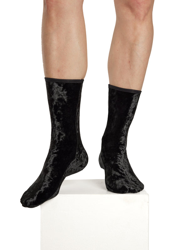 Simone Wild Hammered Velvet Ankle Socks