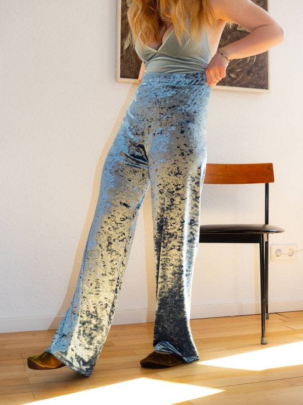 Simone Wild Hammered Velvet Cozy Pants