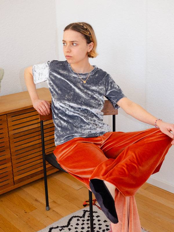 Simone Wild Hammered Velvet T-Shirt