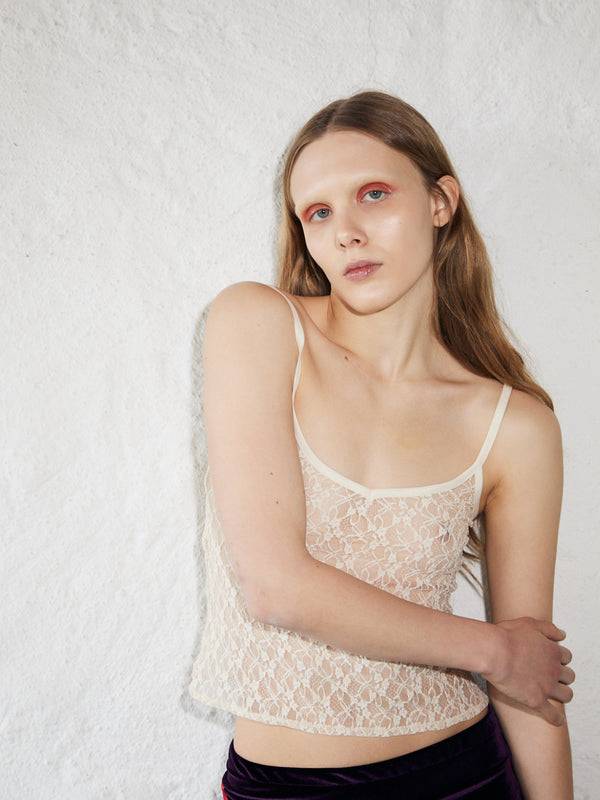 Simone Wild Lace Slip Top