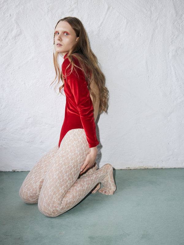 Simone Wild Lace Tights