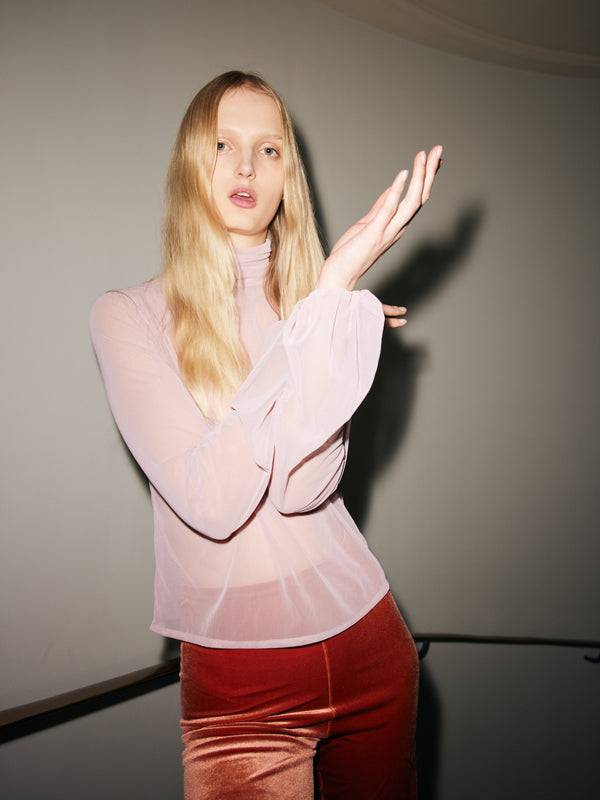 Simone Wild Mesh LS Blouse Jane