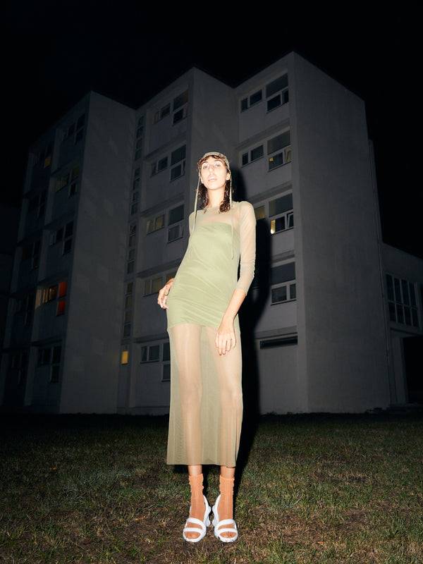 Simone Wild Net Long Dress