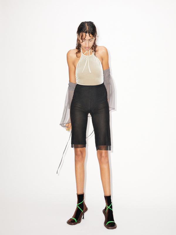 Simone Wild Net Print Capri Pants