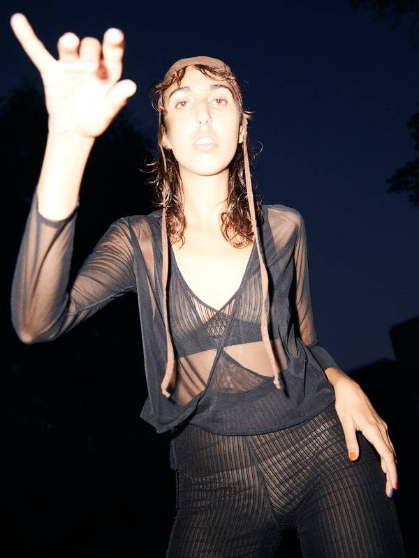 Simone Wild Net Wrap Blouse