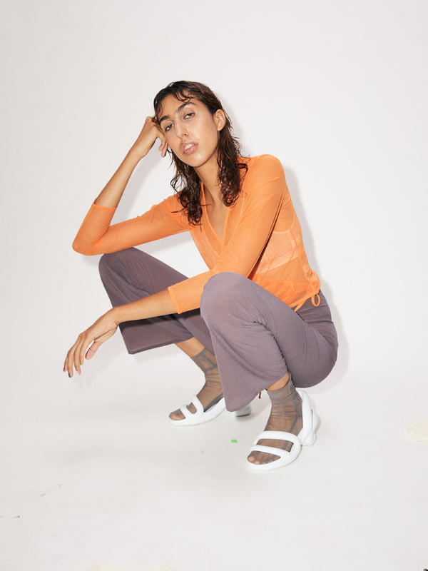 Simone Wild Net Wrap Blouse