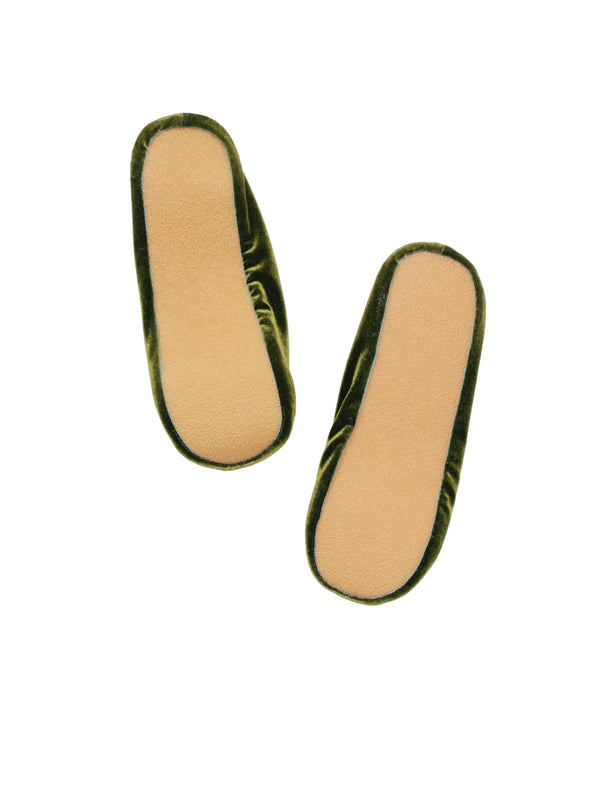 Simone Wild Velvet Ballet Slipper