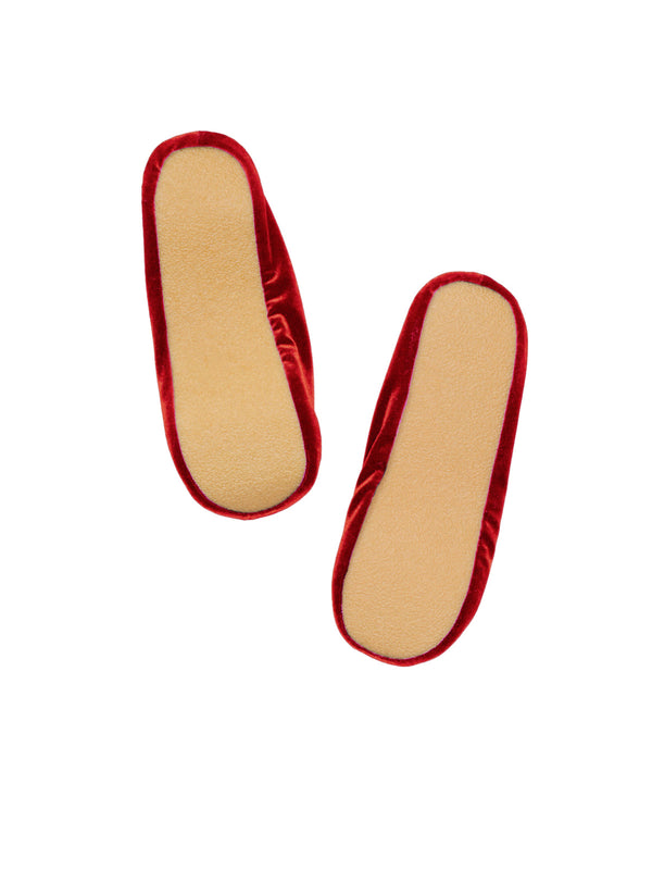 Simone Wild Velvet Ballet Slipper