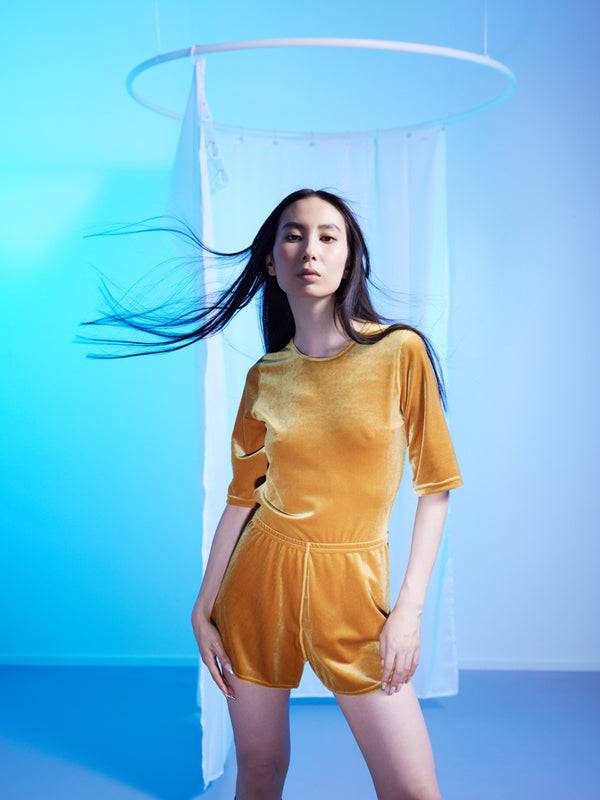 Simone Wild Velvet Body Open Back