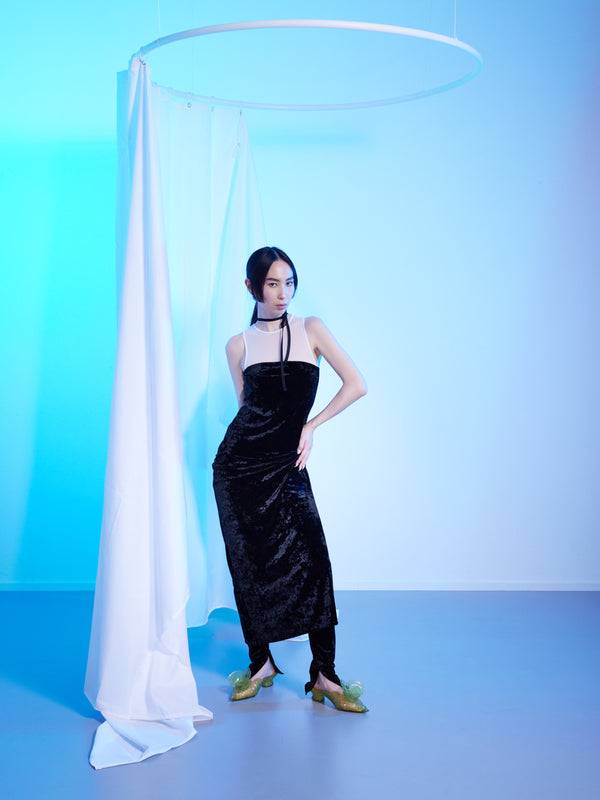 Simone Wild Velvet Dress Daisy