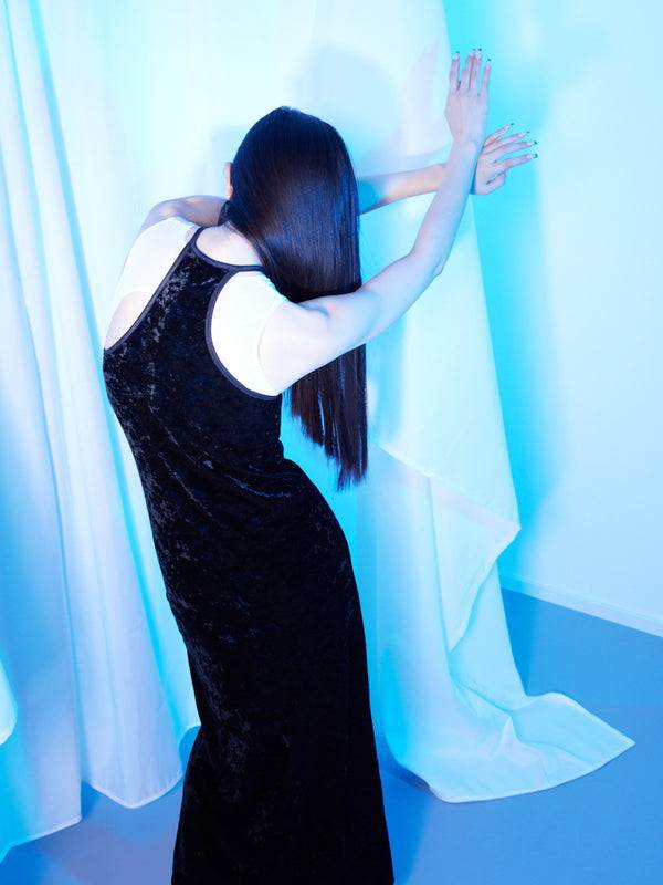 Simone Wild Velvet Dress Daisy