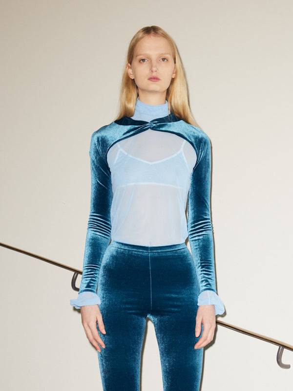 Simone Wild Velvet Knot Sleeves