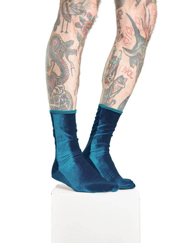 Simone Wild Velvet Men Ankle Socks