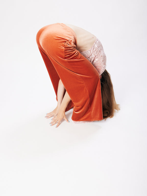 Simone Wild Velvet Pocket Pants Amber