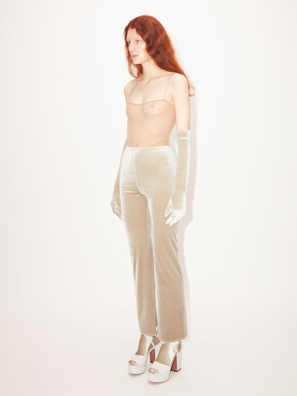 Simone Wild Velvet Slit Pants