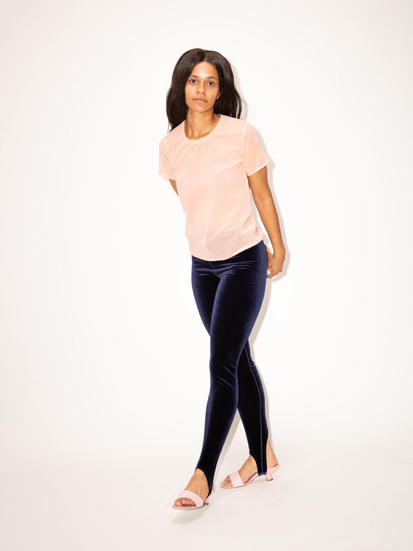 Simone Wild Velvet Stirrup Pants