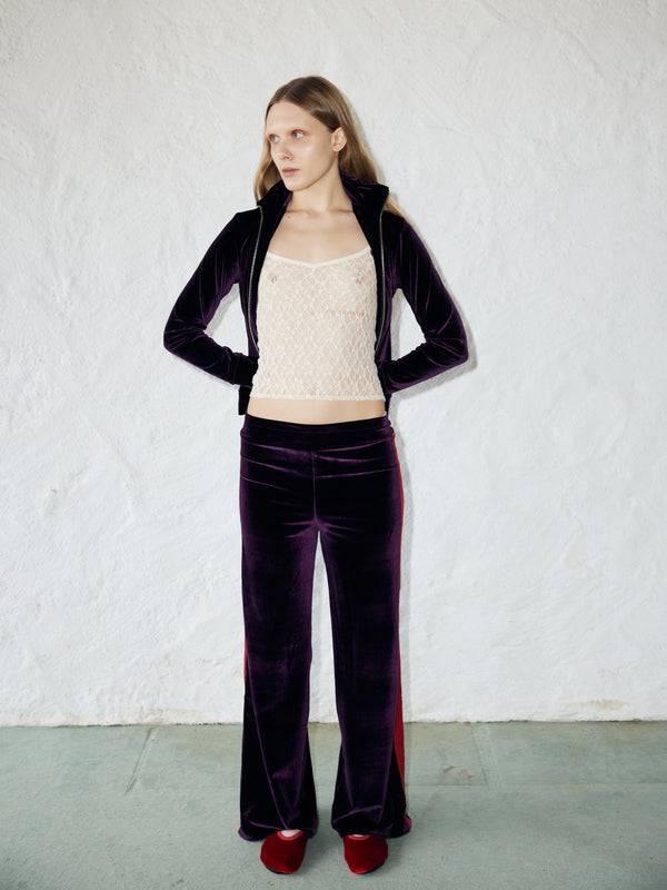 Simone Wild Velvet Stripe Pants