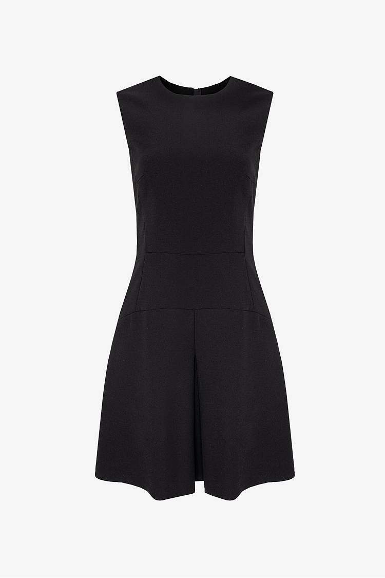 Sly 010 Ärmelloses tailliertes Kleid mit Kellerfalte