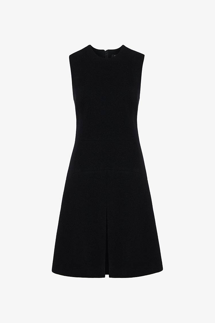 Sly 010 Ärmelloses tailliertes Kleid mit Kellerfalte