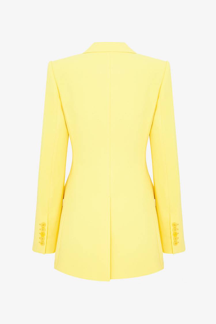 Sly 010 Asymmetrischer Blazer Aus Crêpe-Envers-Satin