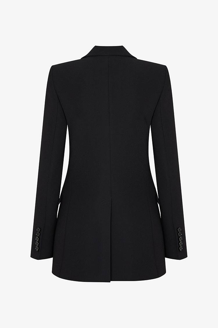 Sly 010 Asymmetrischer Blazer Aus Crêpe-Envers-Satin