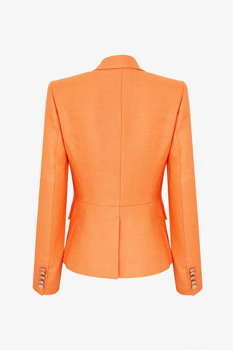 Sly 010 Doppelreihiger Blazer Aus Wolle-Seide-Gemisch