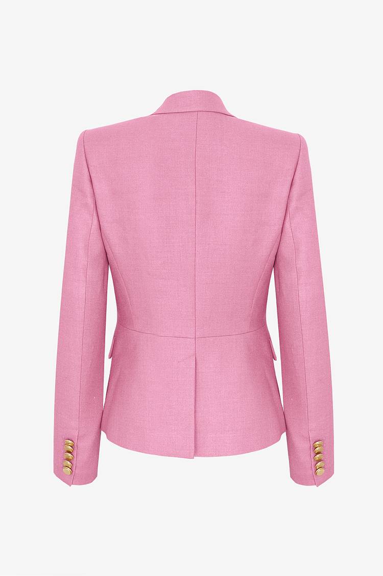 Sly 010 Doppelreihiger Blazer Aus Wolle-Seide-Gemisch