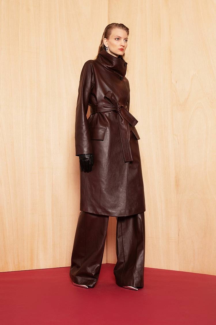 Sly 010 Elegante Marlene-Hose Aus Weichem Nappa-Leder