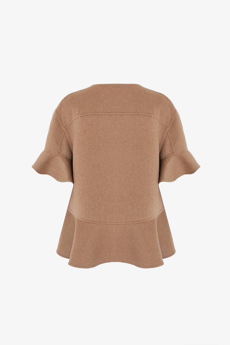 Sly 010 Feminine Jacke Mit Volantärmeln Aus Doubleface