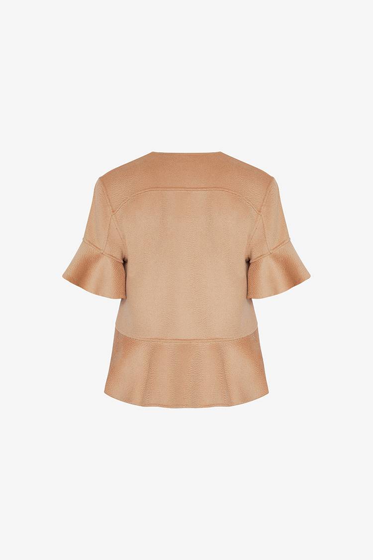 Sly 010 Feminine Jacke Mit Volantärmeln Aus Doubleface