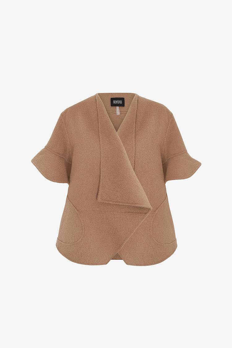 Sly 010 Feminine Jacke mit Volantärmeln aus Doubleface