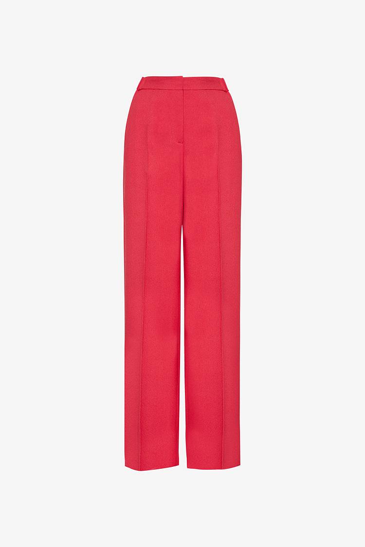 Sly 010 Hochgeschnittene Hose aus Crêpe-Envers-Satin