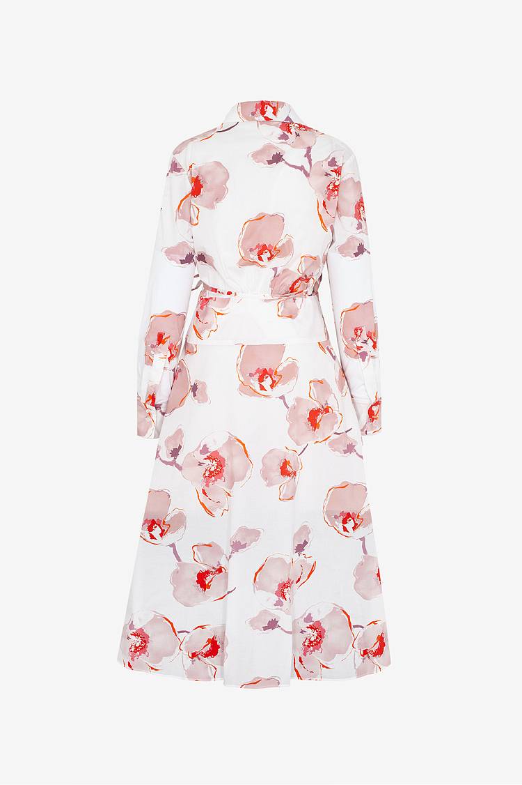 Sly 010 Midi-Wickelkleid Aus Baumwolle Mit Blumendruck