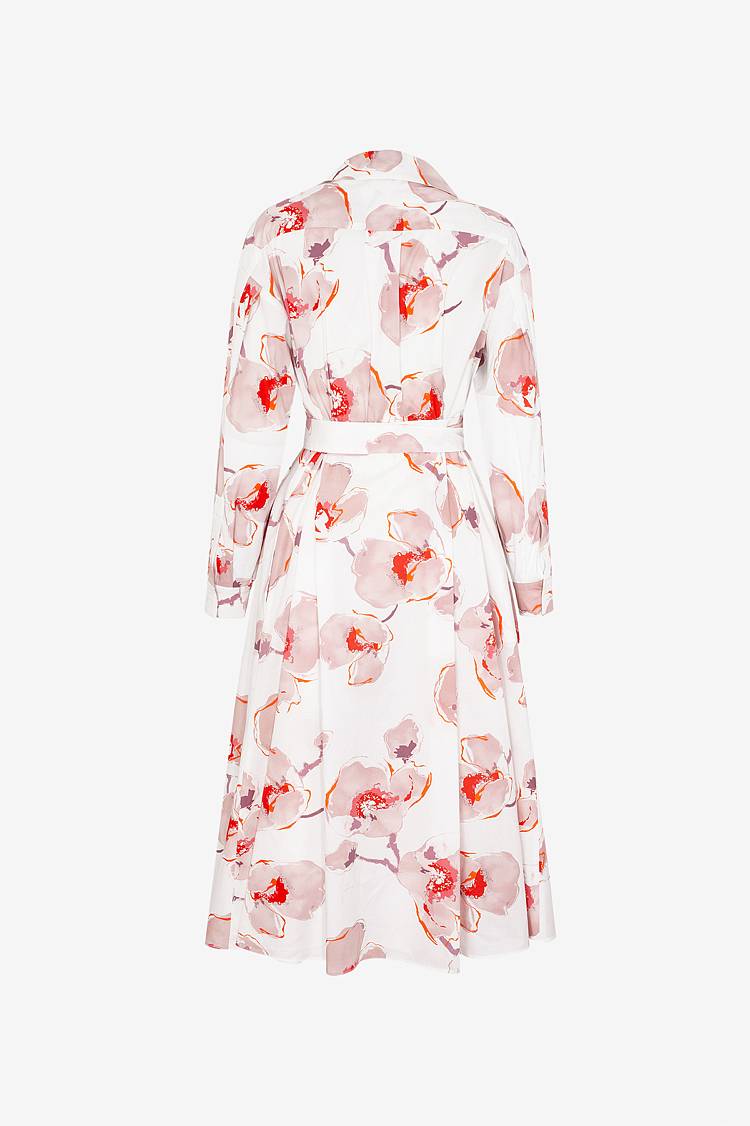 Sly 010 Midi-Wickelkleid Aus Baumwolle Mit Blumendruck