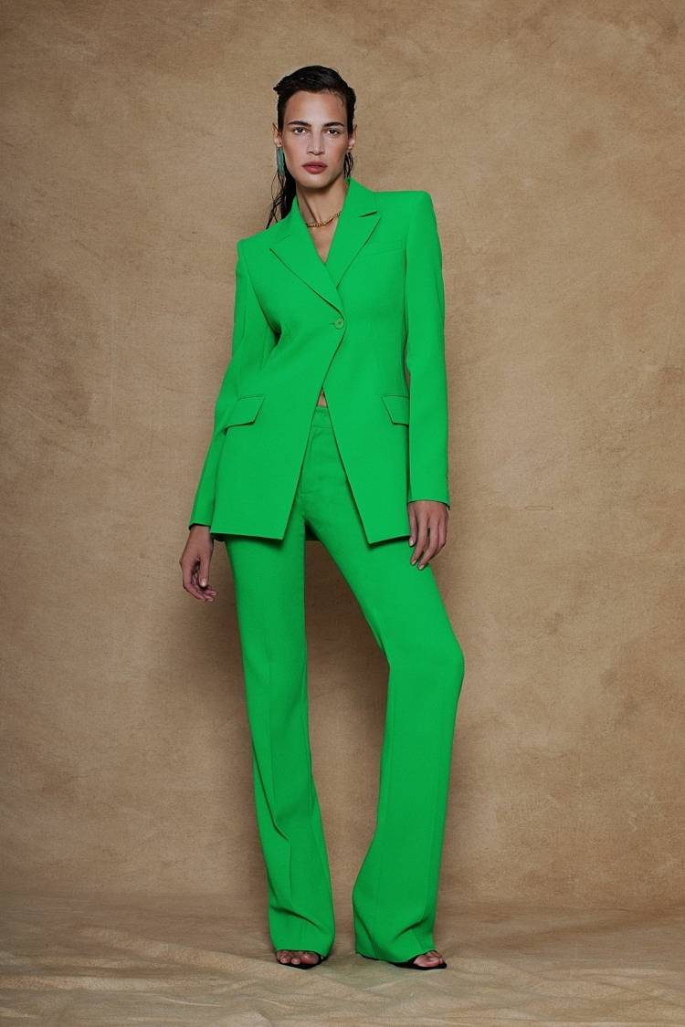 Sly 010 Schmal Zulaufende Hose Aus Crêpe-envers-Satin