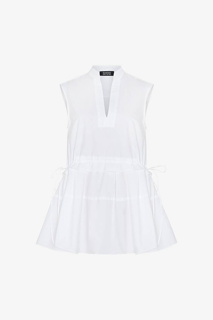 Sly 010 Ärmellose Bluse aus Baumwolle