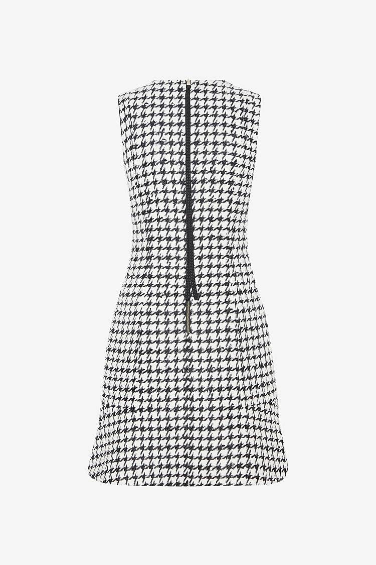 Sly 010 Ärmelloses Tailliertes Tweedkleid