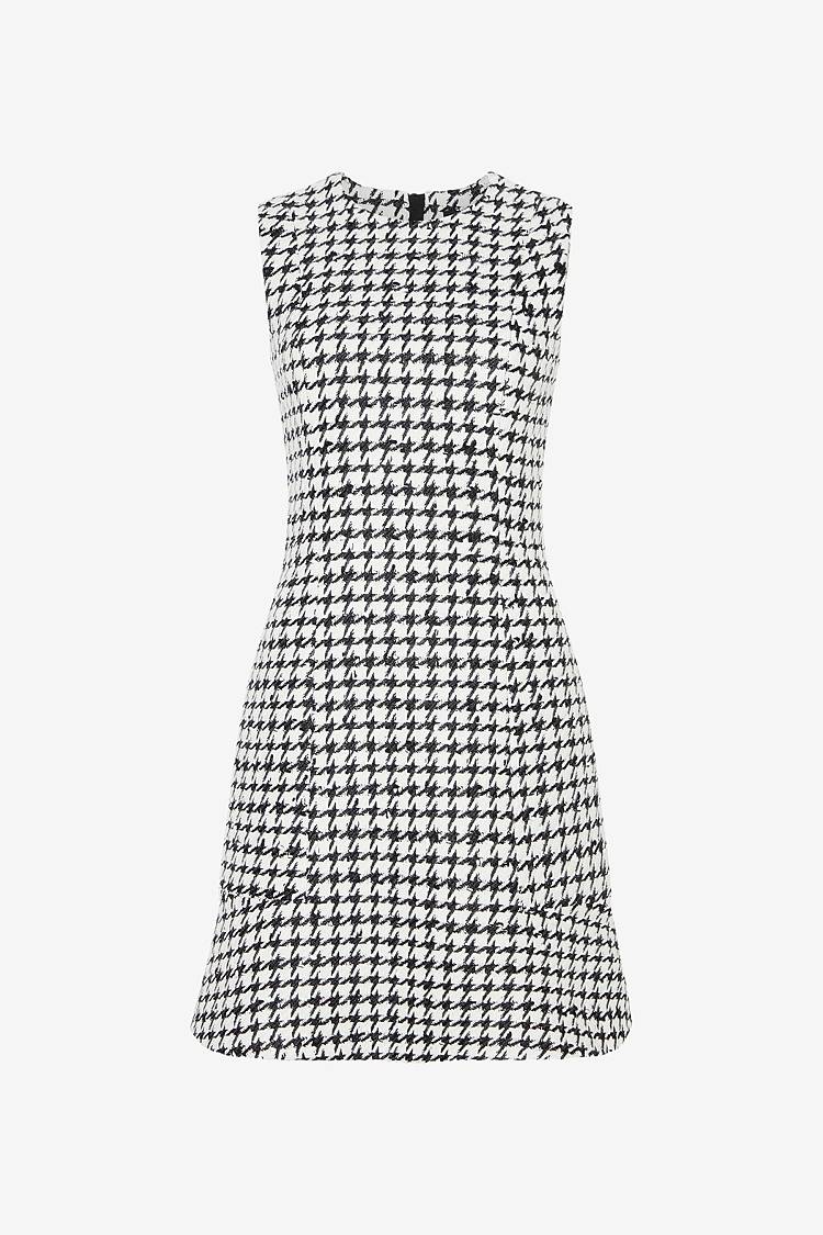 Sly 010 Ärmelloses tailliertes Tweedkleid