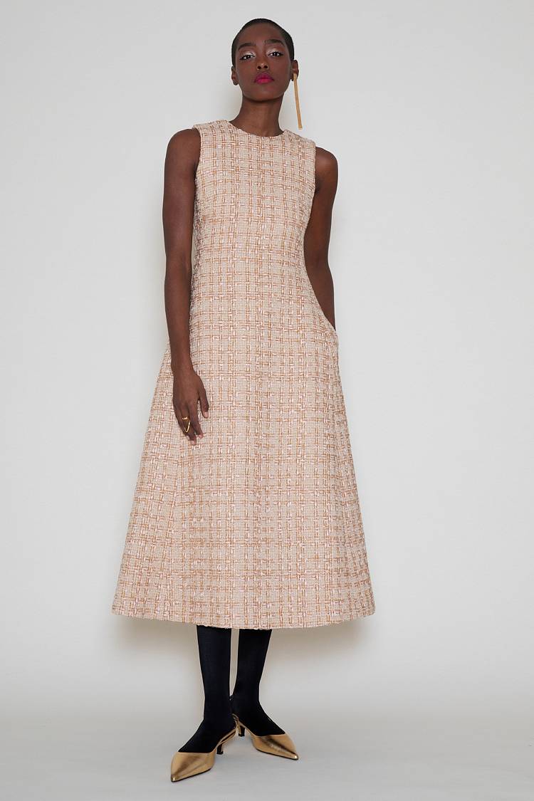 Sly 010 Ärmelloses Tweed-Kleid