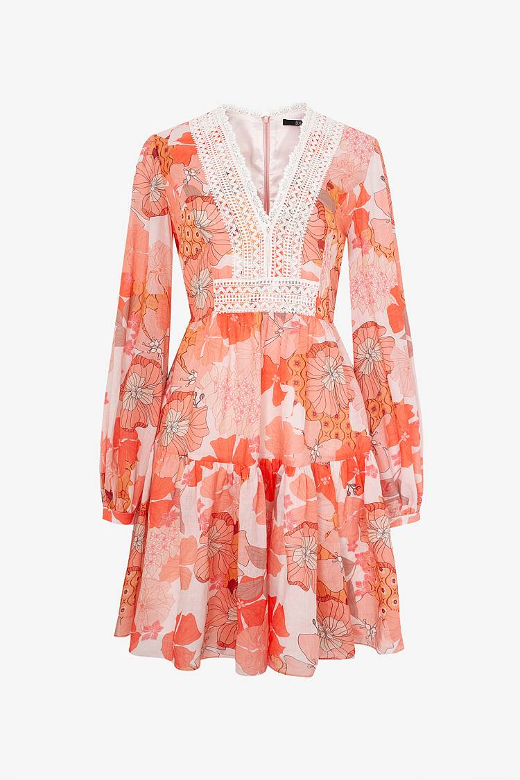 Sly 010 Blumenbedrucktes Kleid