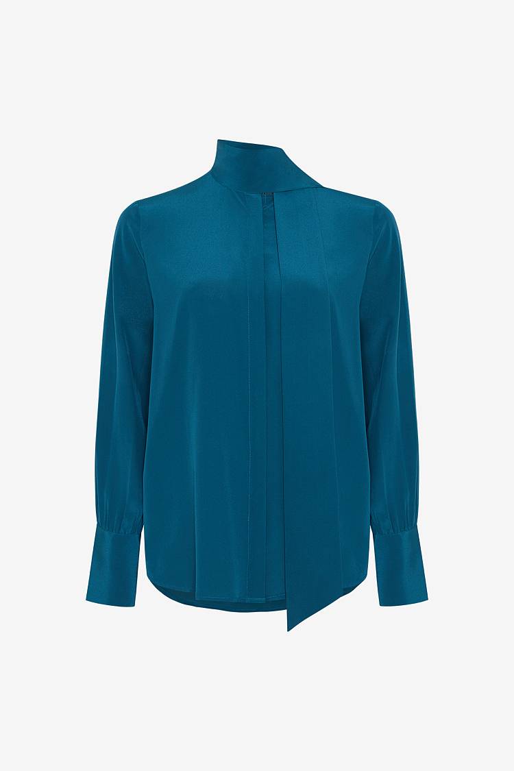 Sly 010 Bluse Mit Schal-Detail